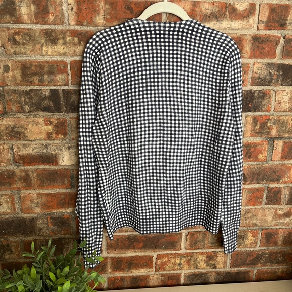 J.Crew ruffle gingham cardigan - Picture 4 of 7